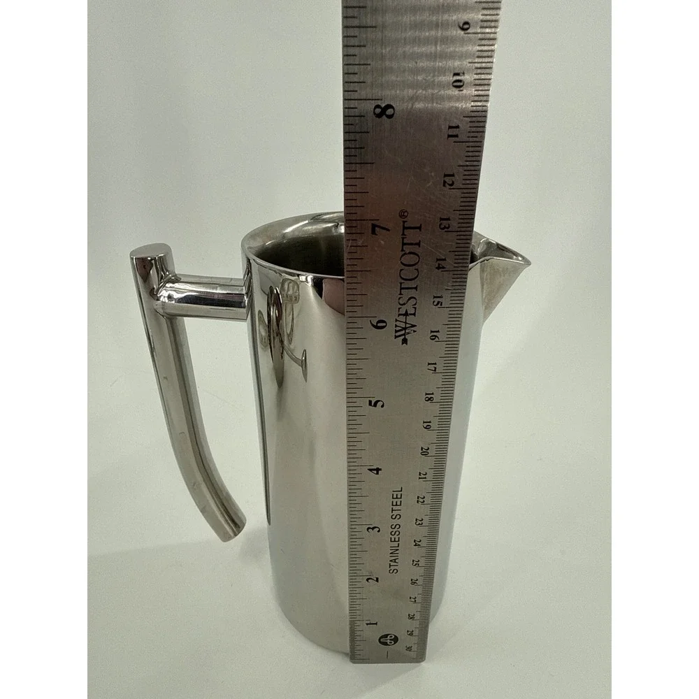 Frieling French Press Coffee Maker Silver 17oz Double Walled Stainless Steel